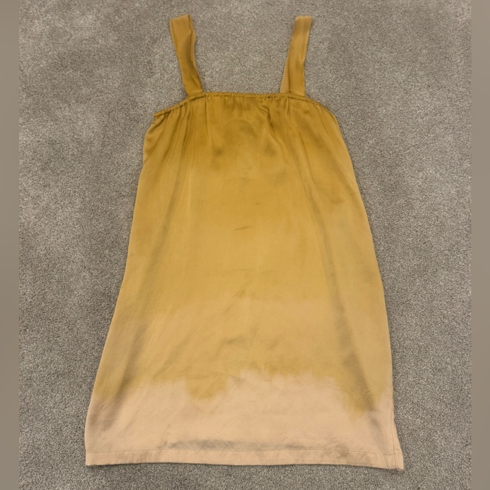 Raquel Allegra yellow Silk mini ombré dress size 1 US Small Spring 2019 Runway - Picture 2 of 10